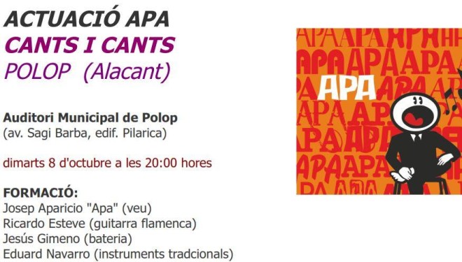 Palop: Actuació d’Apa Cants i Cants