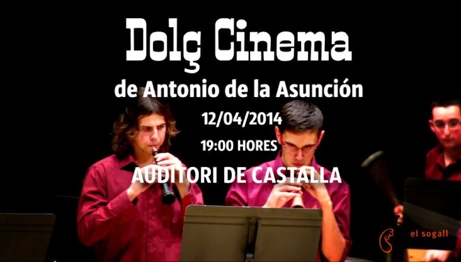 Castalla: Colla de Dolçainers i Percussió El Sogall presenta Dolç Cinema
