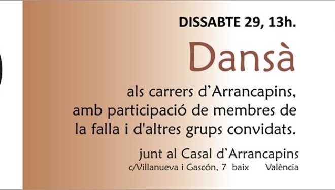 València: Dansà a la Falla Arrancapins